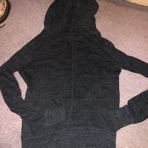 Small charcoal grey Nike zip up hoodie - Picture 3 of 3